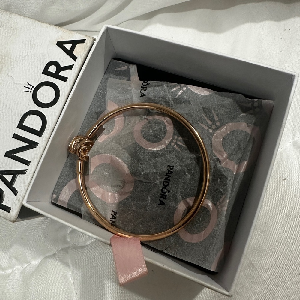 Pandora Rose Gold Charm Bangle